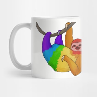 Rainbow Pride Sloth Mug